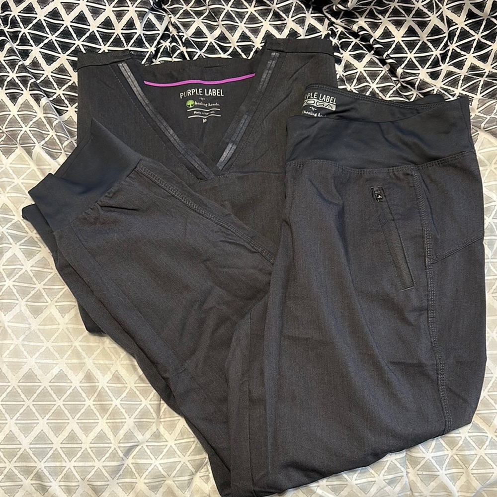 Purple label healing hands scrubs